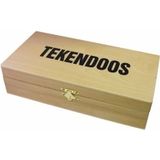 Houten tekendoos 25 x 12.5 cm