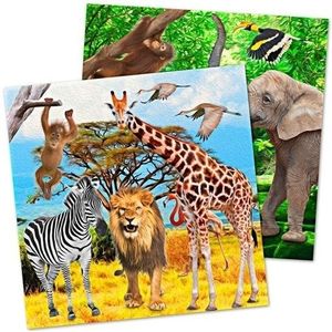 20x Safari/jungle themafeest servetjes 33 cm