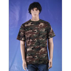 Camouflage t-shirt woodland