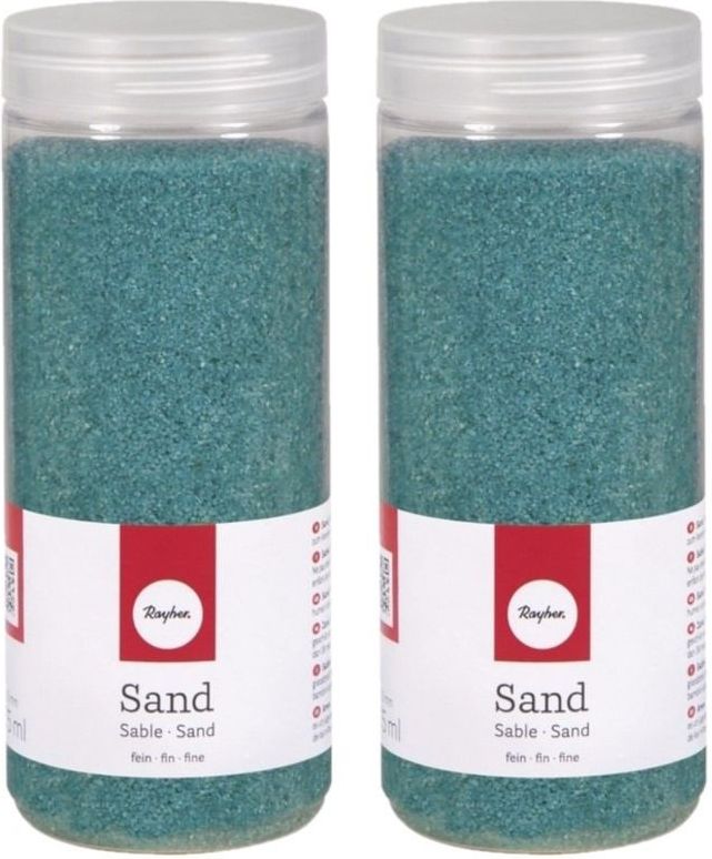 Respectievelijk Het is goedkoop kaping 4x potjes fijn decoratie zand turquoise 475 ml (woonaccessoires) | € 22 bij  Bellatio.nl | beslist.nl
