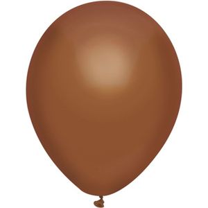 Ballonnen - bruin - verjaardag/thema feest - 100x stuks - 29 cm