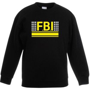 Politie FBI logo sweater zwart voor kinderen