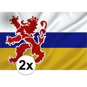 2x Provincie Limburg vlaggen 1 x 1.5 meter