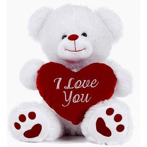 Pluche knuffel Valentijn I Love You beertje 27 cm