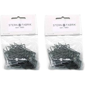 Steekkrammen - 100x - 35 mm - krammetjes/patentkrammen/klemmetjes