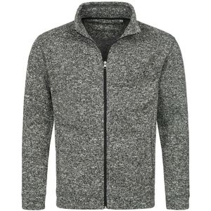 Fleece outdoor vest premium donker grijs voor heren