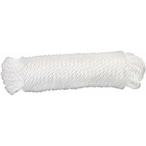 AMIG Touw - 20 meter - D4mm - nylon - wit - waslijn - tuin