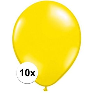 Qualatex ballonnen citroen geel 10 stuks