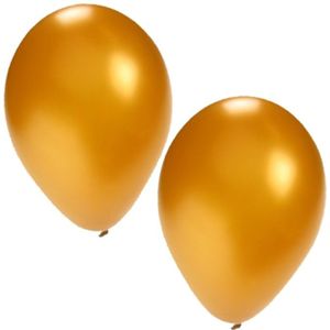 Gouden ballonnen 100 stuks