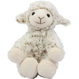 Knuffeldier Schaap/lammetje - zachte pluche stof - premium kwaliteit knuffels - wit - 19 cm