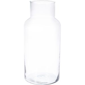 1x Glazen vaas/vazen 7 liter van 16 x 30 cm - Bloemenvazen - Glazen vazen voor bloemen en boeketten