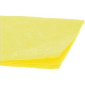 Ibex vaatdoekjes/huishouddoekjes - 3x - viscose - geel