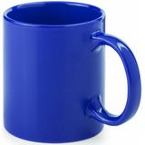 Koffie mokken/drinkbekers Auxerre - 6x - keramiek - geel/groen/blauw - 370 ml