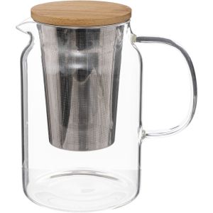 Secret de Gourmet Theepot - glas/bamboe - 900 ml