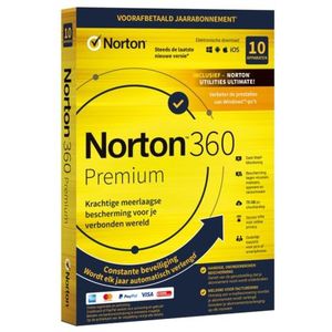 Norton 360 Premium 2023 met Norton Utilities Ultimate 2023 | 10 Apparaten | 1 Jaar