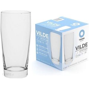 Trend Glass - Vilde 4 Stuks fluitjes bierglazen 350 ml - Bierglazen - Bierfluitjes - Glazen voor bier