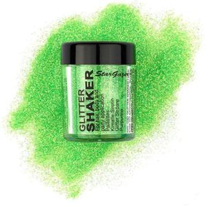 Neon Face Glitter Shaker Green