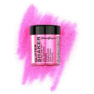 Neon Face Glitter Shaker Pink