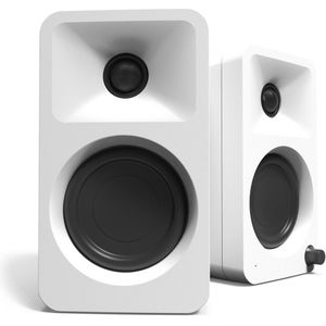 Kanto Ora Powered Reference Desktop Speakers with Bluetooth Matte White