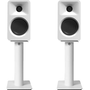 Kanto Ora Desktop Speakers with SP9 Speaker Stands White