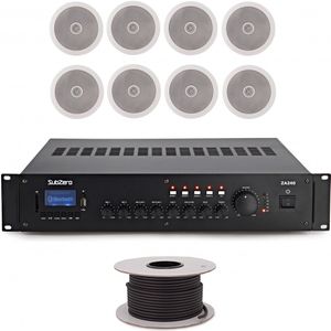 SubZero 80W 100V 5" 8x Zone Plafond Luidsprekersysteem