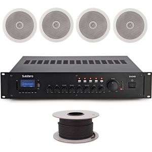 SubZero 80W 100V 8" Zone Plafond Luidsprekersysteem