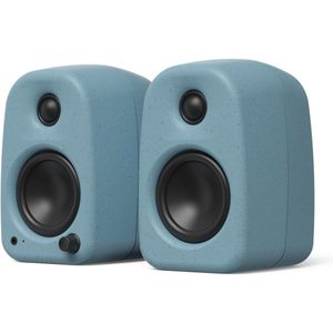 Kanto UKI 100W Desktop Speakers with Bluetooth USB-C and Headphone Out Blue (Pair)