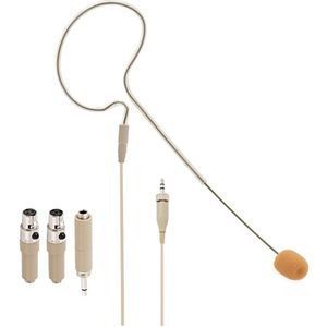 SubZero Single Ear Headset Mic Universally Compatible Tan