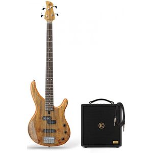 Yamaha TRBX174EW Mango Wood Bass Natural & Eden Orbiter 8 Combo Amp