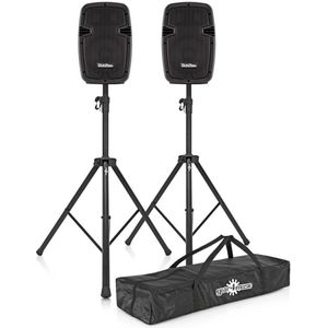 SubZero 200 W 8" PA-Systeem met Digitale Mediaspeler & Standaards