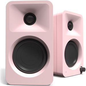 Kanto Ora Powered Reference Desktop Speakers with Bluetooth Matte Pink