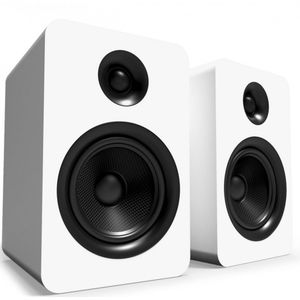 Kanto YU Passive 6" Bookshelf Speakers Matte White