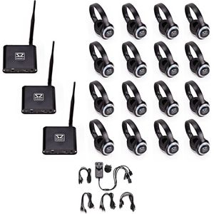 SubZero UHF 3-kanaals stil discosysteem aangepast pakket