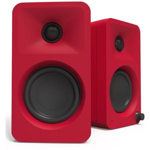 Kanto Ora Powered Reference Desktop Speakers with Bluetooth Matte Red