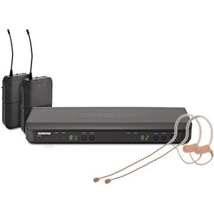 Shure BLX188E/MX53-S8 Dual Wireless Earset System with 2 x MX153