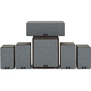 AVCOM 5.1 Speaker Bundle Walnut