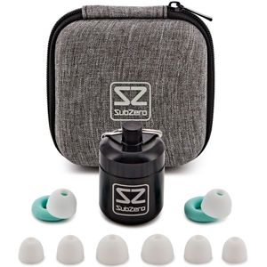 SubZero Pro Concert oordopjes met etui Mint