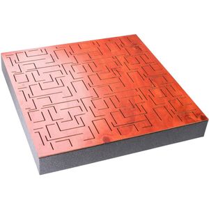 Sonitus Decosorber Natur Maze 8 Mahogany (60x60x8cm) 6 Pack