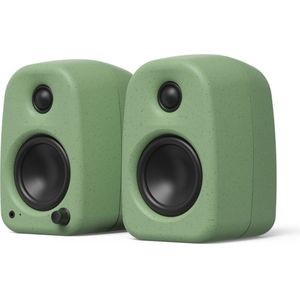 Kanto UKI 100W Desktop Speakers with Bluetooth USB-C and Headphone Out Sage Green (Pair)