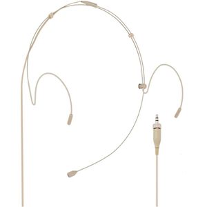 SubZero Headset Mic Compatibel met Sennheiser Draadloze Systemen Beige
