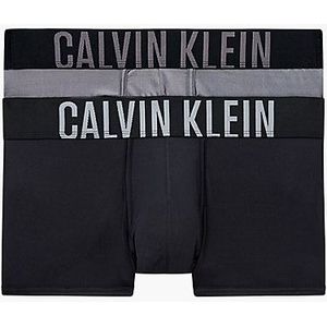 Calvin Klein INTENSE POWER Micro low rise trunk (2-pack), microfiber heren boxer kort, zwart en grijs