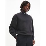 Calvin Klein - Sweatshirt - Fleece Katoenmix - Relaxed Fit - Hooggesloten Hals