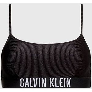 Calvin Klein - Intense Power - Bralette Bikinitop - Hoogglans Geribbeld Materiaal