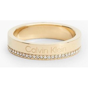 Calvin Klein - CJ35000201D - Ring - Goud - Staal - Breedte 4 mm