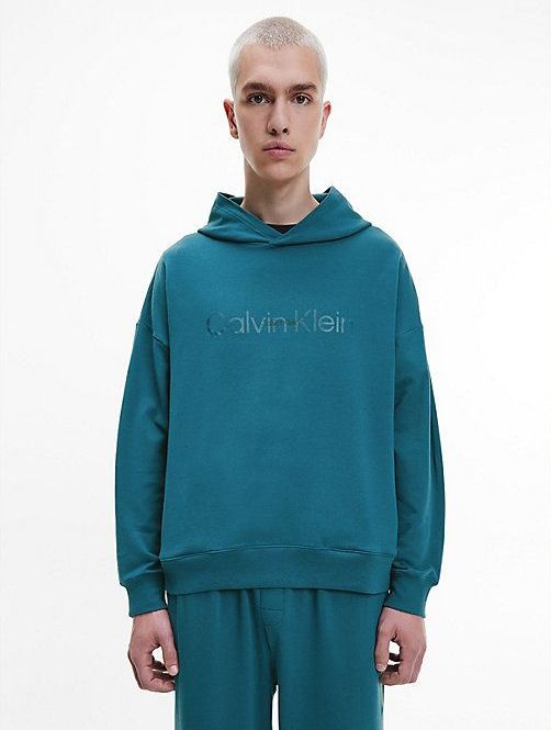 Calvin Klein - Lounge Hoodie - Embossed Icon - Katoenstretch Badstof
