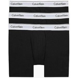 Calvin Klein Boxer Briefs (3-pack), heren boxers extra lang, zwart