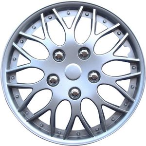 AutoStyle 4-Delige Wieldoppenset Missouri 14-inch zilver