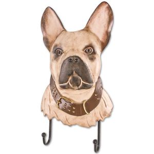 Wandkapstok Blikstaal Hond voor hondenriemen
