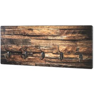 Wandkapstok MDF Ruwe Planken 60x25x8cm