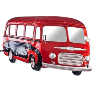 Wandkapstok VW Bus rood 69x45x7cm